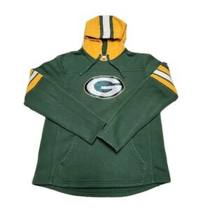 Green Bay Packers Team Apparel Pullover Hoodie Mens Medium Green NFL Fan Gear